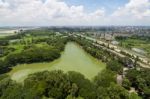 The Helicopter Shot From Dhaka, Bangladesh Stock Photo