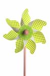 Green Pinwheel Stock Photo