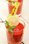 Fresh Tomato Juice Stock Photo