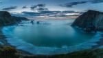 The Beach Of Silencio,spain Stock Photo