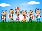 Summer Kids Shows Children Child And Youngsters Stock Photo