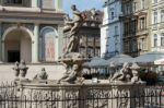 Fountain Of Proserpina In Poznan Stock Photo