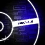 Innovate Word Represents Improved Innovating And Transformation Stock Photo