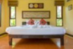 Blurred Image Interior Of  Bedroom Stock Photo