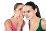 Friends Gossiping Stock Photo