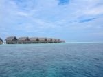 Houses On Piles On Sea Stock Photo