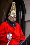 Lifeguard Of The Queens Household Cavalry Stock Photo