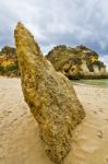 Wonderfull Portuguese Beach Stock Photo