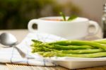 Bunch Of Fresh Asparagus Stock Photo