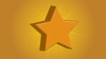 Gold Star -  - Illustration Stock Photo