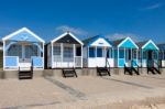 Southwold, Suffolk/uk - June 2 : Colourful Beach Huts In Southwo Stock Photo