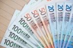 Euro Banknotes Stock Photo