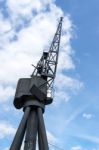 Old Dockside Crane Stock Photo