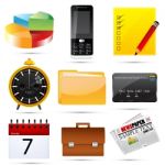 Business Icons Stock Photo