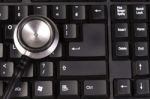 Stethoscope On Keyboard, Closeup Shot Stock Photo