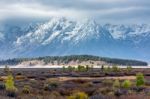 Autumn In The Grand Tetons Stock Photo