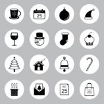 Christmas Icon Set  Illustration Stock Photo