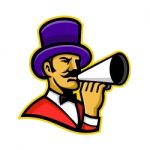 Circus Ringleader Or Ringmaster Mascot Stock Photo