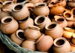 Group Of Clay Pottery Stock Photo