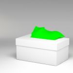 3d Tiissue Box Isolated Stock Photo