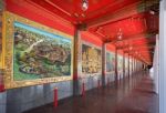 Colorful Thai Mural Painting In Wat Wat Pa Lelai Stock Photo