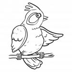 Cartoon Bird On Branch Tree -  Illustration Stock Photo