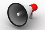 Megaphone. 3d Image Stock Photo