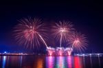 Seoul International Fireworks Festival In Korea Stock Photo