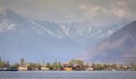 Lifestyle  Local Village Mountain Background  Along  The Border Stock Photo