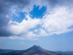 Bali Volcano, Agung Mountain From Kintamani In Bali Stock Photo