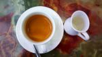 Cup Of Coffee On The Table Stock Photo