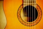 Classical Left Hand Guitar Stock Photo