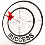 Success Shows Achievement Determination And Winning Stock Photo