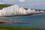 Storm Brewing Over The Seven Sisters Stock Photo