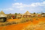 Farmland Landscape In Ethiopia Stock Photo