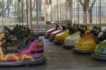 View Of Bumper Cars Stock Photo