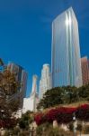 Financial District Of Los Angeles Stock Photo