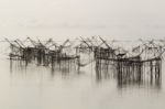 Lift Nets To Catch Fish Stock Photo