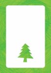 Christmas Tree Card Stock Photo