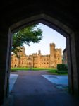 Entrance Arch To Peckforton Castle Stock Photo