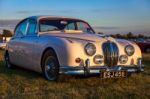 Jaguar Mk 2 Saloon Parked At Goodwood Stock Photo