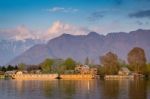 Lifestyle  Local Village Mountain Background  Along  The Border Stock Photo