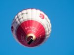 Hot Air Balloon Flying Over Bath Stock Photo