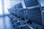 Empty chairs at office Stock Photo