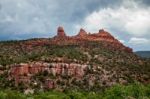 Mountains Surrounding Sedona Stock Photo