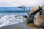 Beautiful Beach At Bridport, Tasmania, Australia Stock Photo