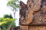 Amazing Temple  Ancient Bayon Castle, Angkor Thom, Siem Reap, Cambodia Stock Photo