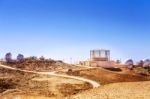 Astrological Observatory On Haleakala Volcano In Hawaii Stock Photo