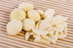 Sliced Potatoes Stock Photo