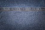 Jeans Texture With Seam Stock Photo